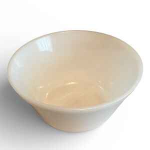 Vintage Federal Glass Oven Ware 8” white bowl mixing kitchen collectible baking